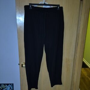 Women Black Thin Track Pants